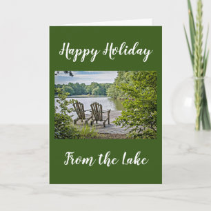 "CHRISTMAS GREETINGS" FROM THE ***LAKE*** CARD