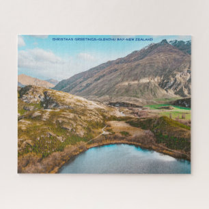 Christmas Greetings-Glendhu Bay-New Zealand Jigsaw Puzzle