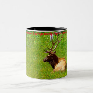 Christmas Greetings Grandpa Hunter Gatherer Two-Tone Coffee Mug