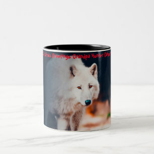 Christmas Greetings Grandpa Hunter Gatherer Two-Tone Coffee Mug