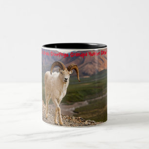 Christmas Greetings Grandpa Hunter Gatherer Two-Tone Coffee Mug
