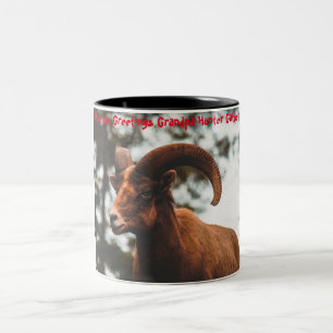 Christmas Greetings Grandpa Hunter Gatherer Two-Tone Coffee Mug