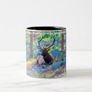 Christmas Greetings Grandpa Hunter Gatherer Two-Tone Coffee Mug
