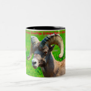 Christmas Greetings Grandpa Hunter Gatherer Two-Tone Coffee Mug