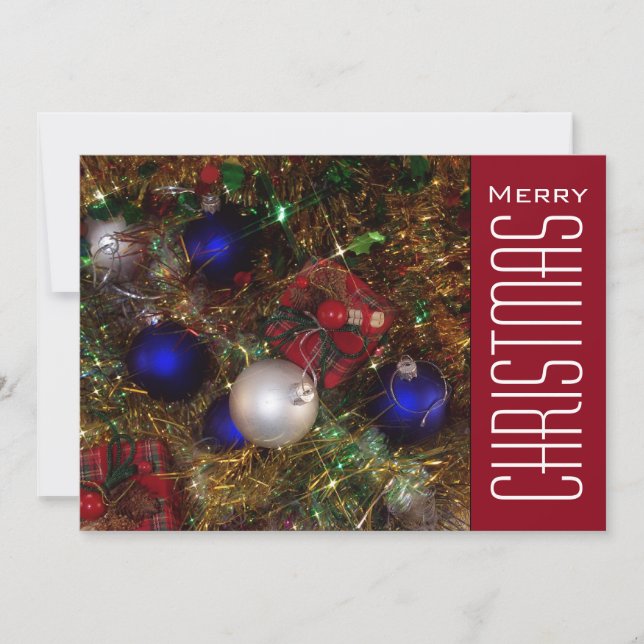 Christmas Greetings Holiday Card (Front)