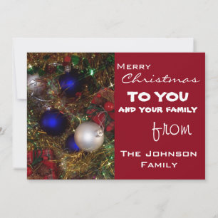 Christmas Greetings Holiday Card