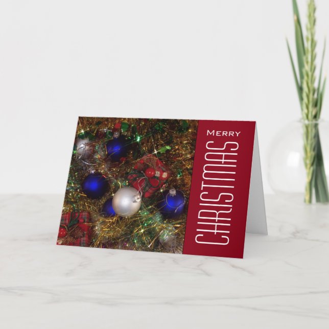 Christmas Greetings Holiday Card (Front)