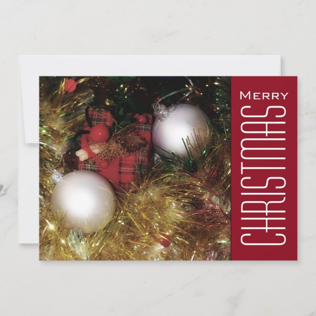 Christmas Greetings Holiday Card (Front)