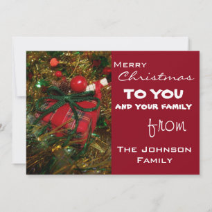 Christmas Greetings Holiday Card