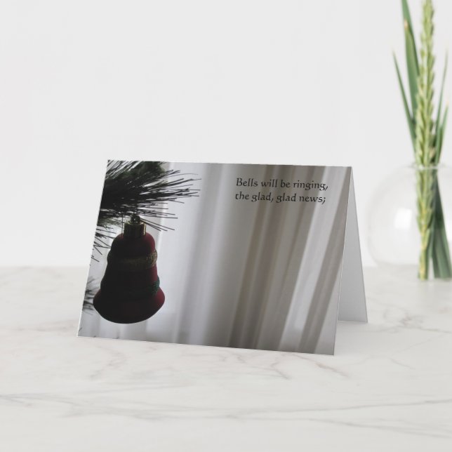 Christmas Greetings Holiday Card (Front)