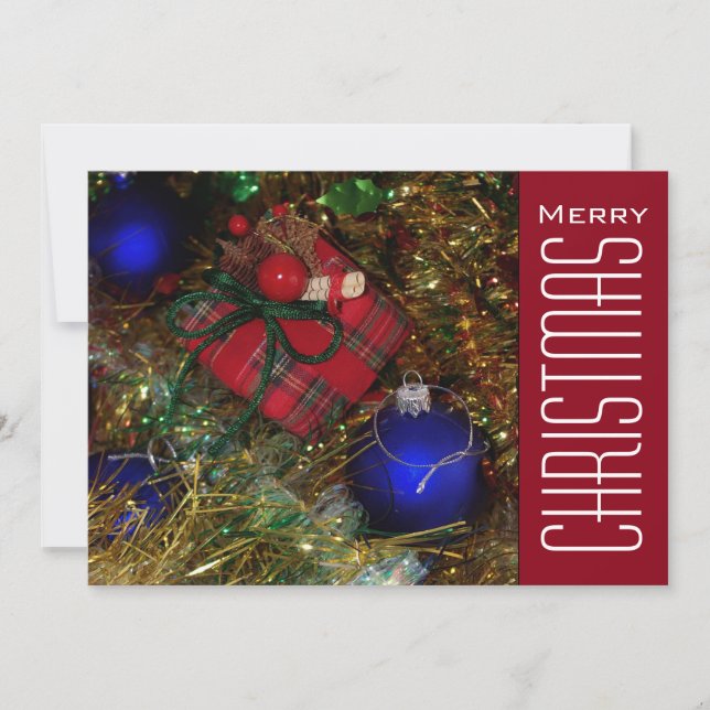 Christmas Greetings Holiday Card (Front)