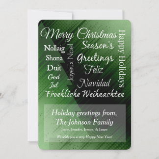 Christmas Greetings Holiday Card