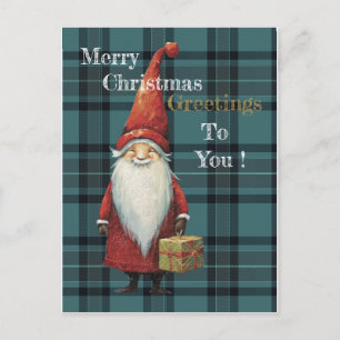 Christmas Greetings Holiday Postcard