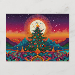 CHRISTMAS GREETINGS HOLIDAY POSTCARD