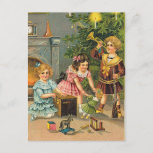 Christmas Greetings Holiday Postcard