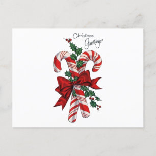 Christmas greetings holiday postcard