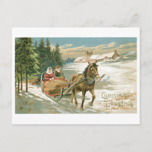 Christmas Greetings Holiday Postcard