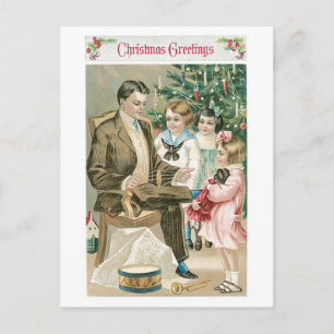 Christmas Greetings Holiday Postcard