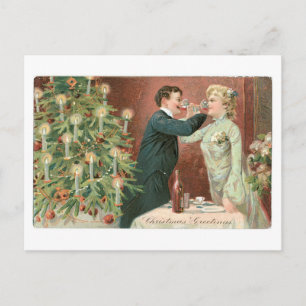 Christmas Greetings Holiday Postcard