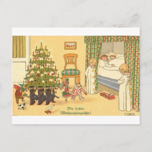 CHRISTMAS GREETINGS INTERNATIONAL MORE HOLIDAY POSTCARD