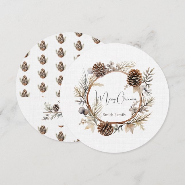 Christmas Greetings  Invitation (Front/Back)