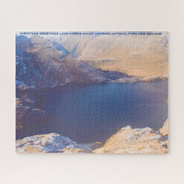 Christmas Greetings Lake Harris New Zealand Jigsaw Puzzle (Horizontal)