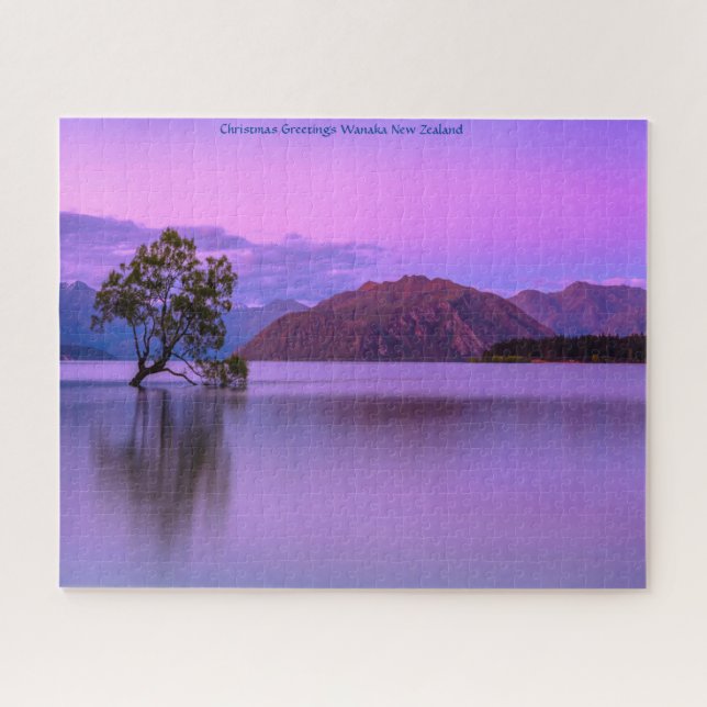 Christmas Greetings Lake Wanaka Jigsaw Puzzle (Horizontal)
