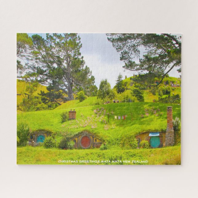 Christmas Greetings Mata Mata New Zealand Jigsaw Puzzle (Horizontal)