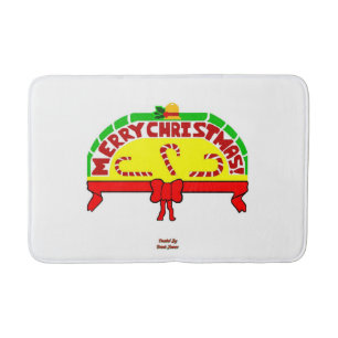 Christmas Greetings Medium Bath Mat