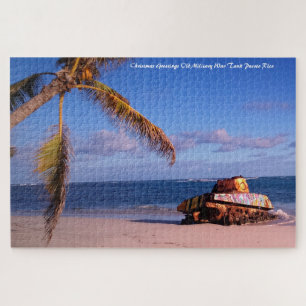 Christmas Greetings Military War Tank Puerto Rico  Jigsaw Puzzle