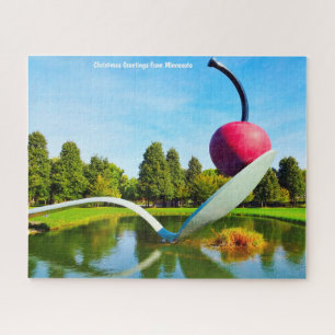 Christmas Greetings Minnesota. Jigsaw Puzzle