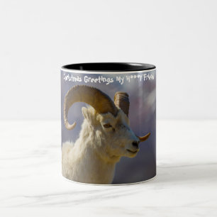 Christmas Greetings My Honey Friend Two-Tone Coffee Mug