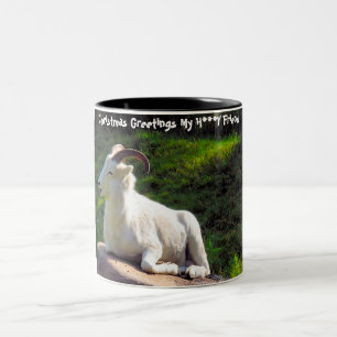 Christmas Greetings My Honey Friend Two-Tone Coffee Mug