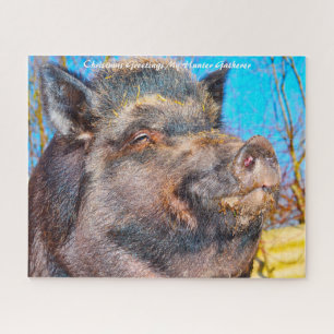 Christmas Greetings My Hunter Gatherer Jigsaw Puzzle