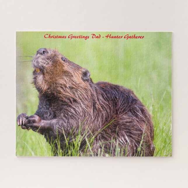 Christmas Greetings My Hunter Gatherer Jigsaw Puzzle (Horizontal)