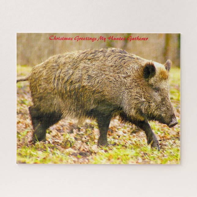 Christmas Greetings My Hunter Gatherer Jigsaw Puzzle (Horizontal)