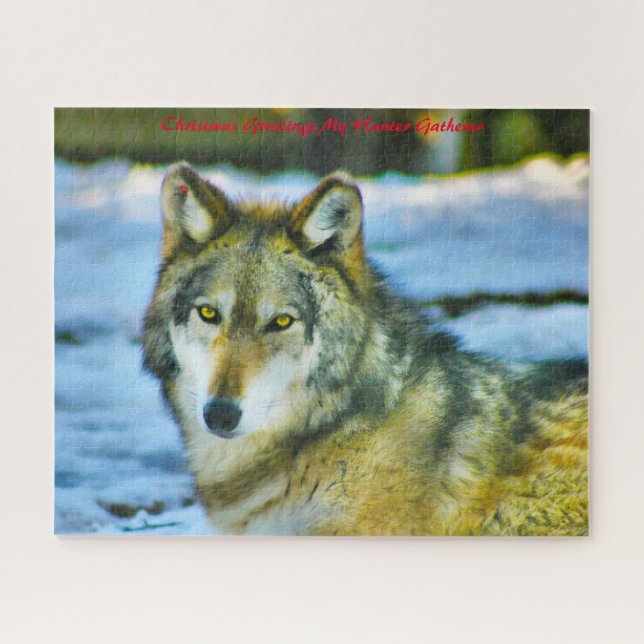 Christmas Greetings My Hunter Gatherer Jigsaw Puzzle (Horizontal)
