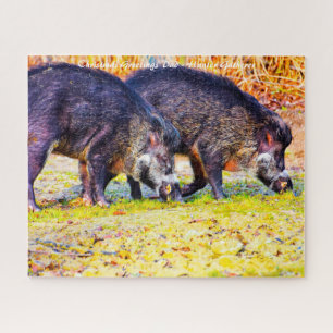 Christmas Greetings My Hunter Gatherer Jigsaw Puzzle