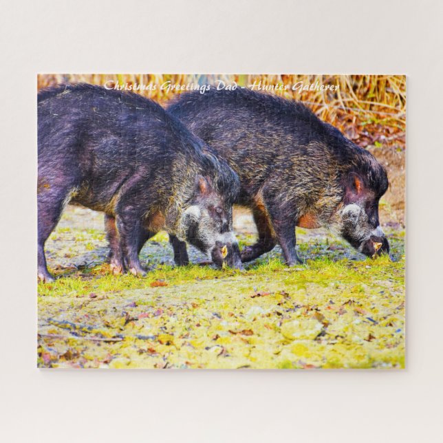 Christmas Greetings My Hunter Gatherer Jigsaw Puzzle (Horizontal)