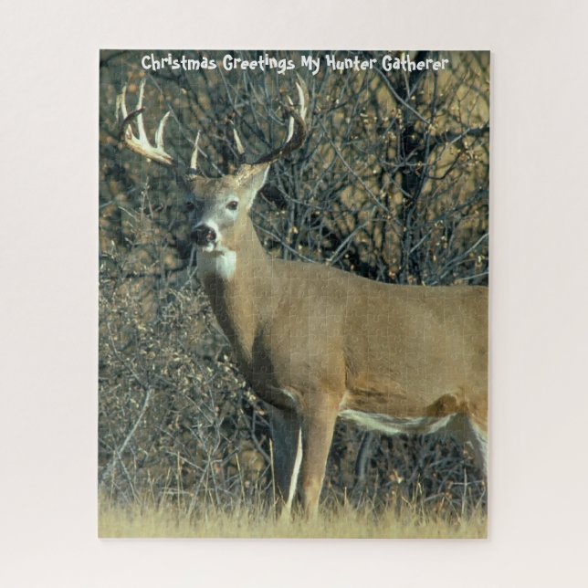 Christmas Greetings My Hunter Gatherer Jigsaw Puzzle (Vertical)