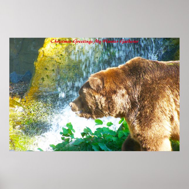 Christmas Greetings My Hunter Gatherer Poster (Front)