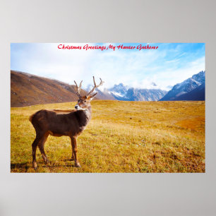 Christmas Greetings My Hunter Gatherer Poster