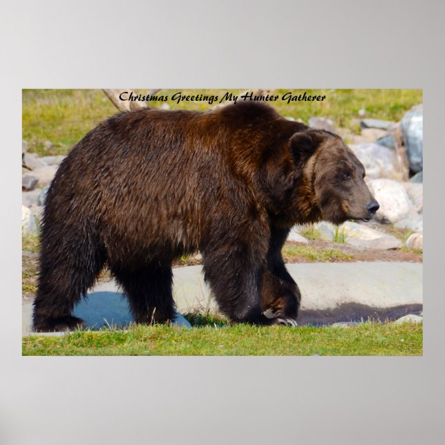 Christmas Greetings My Hunter Gatherer Poster (Front)