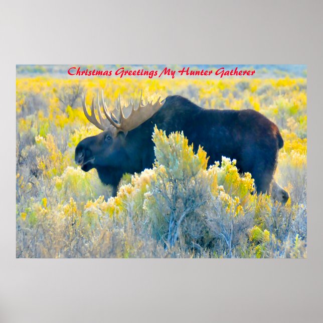 Christmas Greetings My Hunter Gatherer Poster (Front)