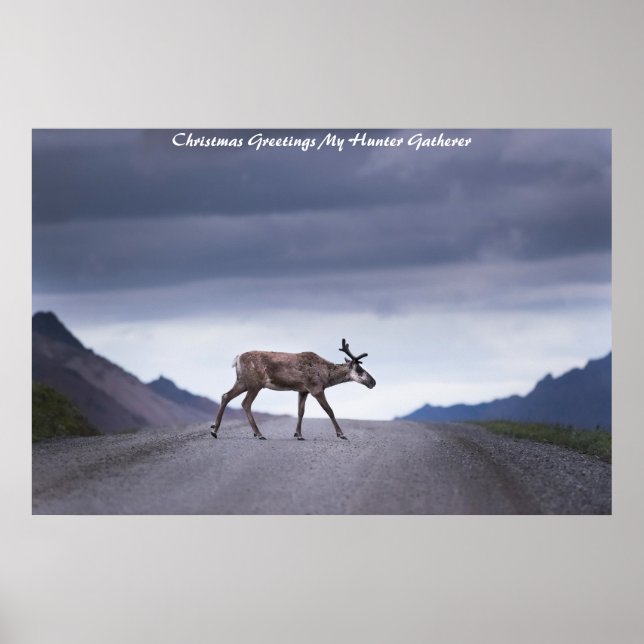 Christmas Greetings My Hunter Gatherer Poster (Front)
