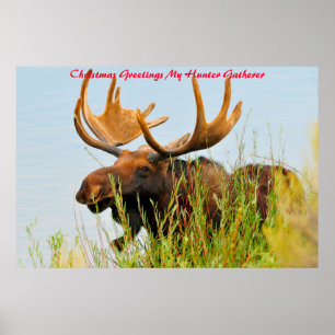 Christmas Greetings My Hunter Gatherer Poster