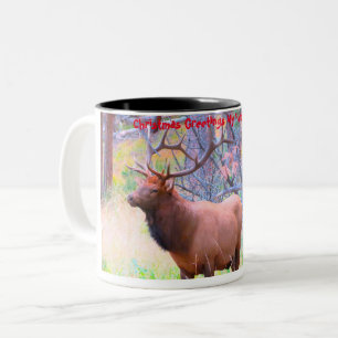 Christmas Greetings My Hunter Gatherer Two-Tone Coffee Mug