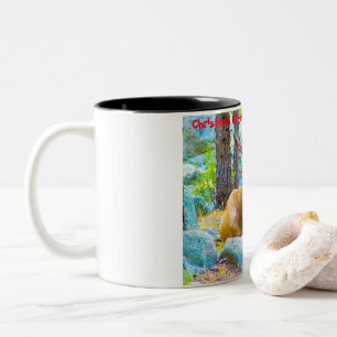 Christmas Greetings My Hunter Gatherer Two-Tone Coffee Mug