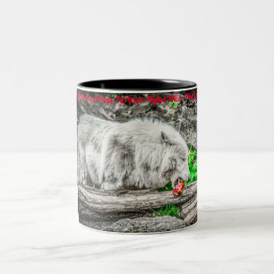 Christmas Greetings  'My Partner' , 'Alpha Male', Two-Tone Coffee Mug