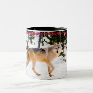 Christmas Greetings  'My Partner' , 'Alpha Male', Two-Tone Coffee Mug